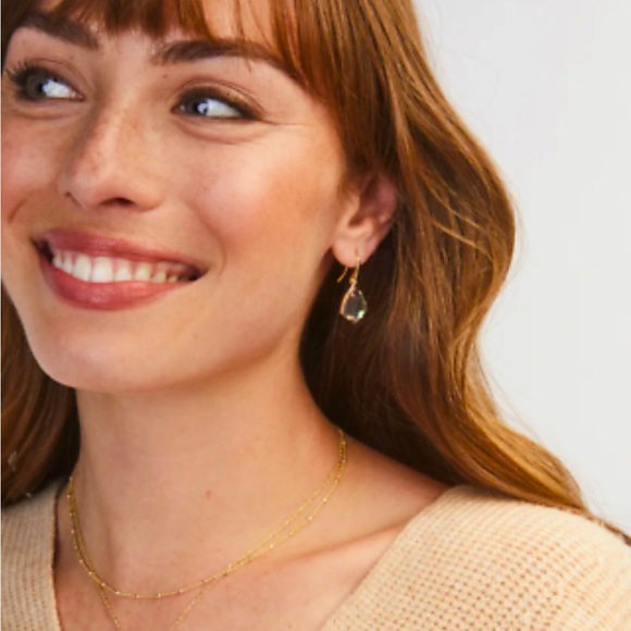 Kendra Scott Gold Cory Drop Earrings nwt - Picture 3 of 6